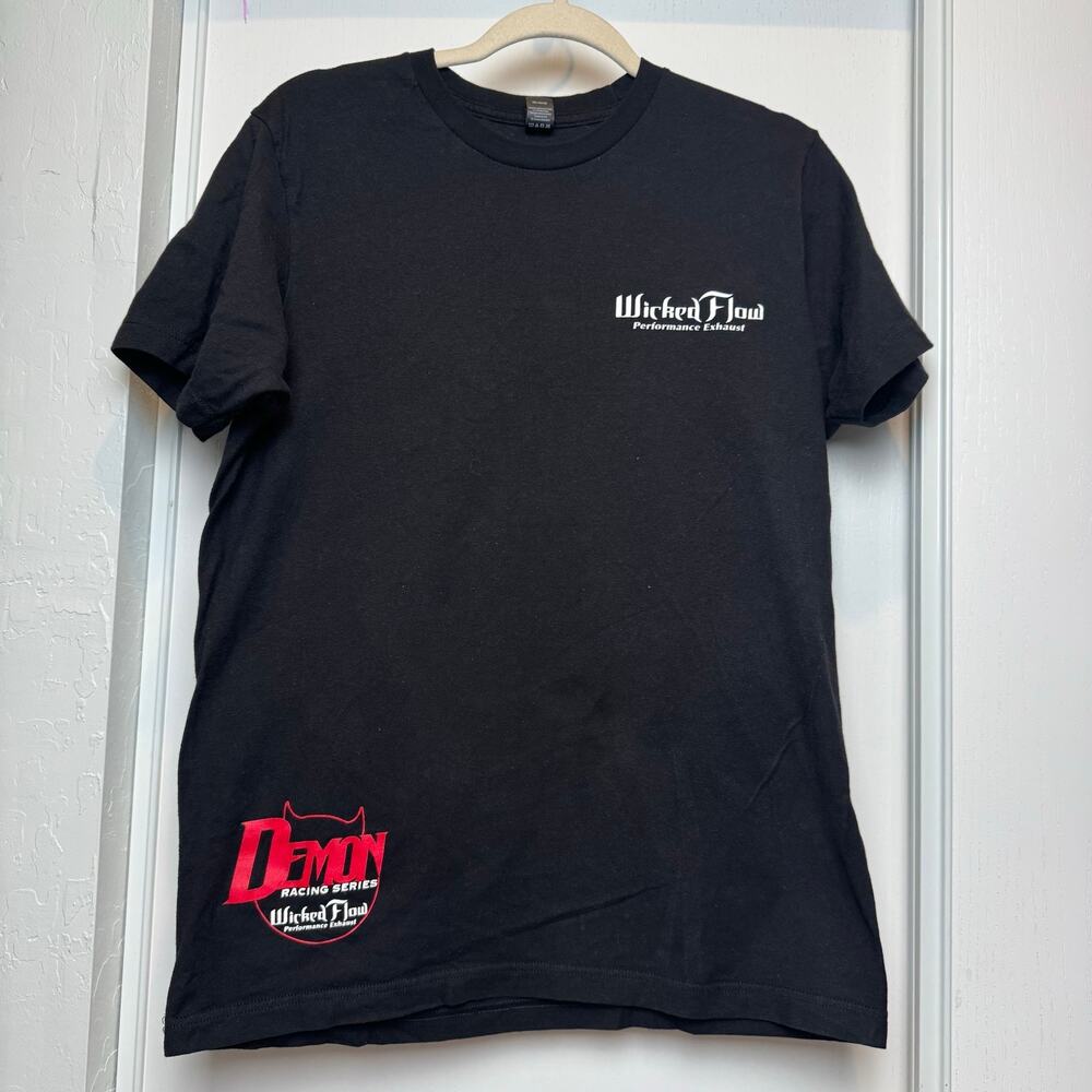 Wicked Flow Performance Exhaust Black Kane Graphic T-Shirt Size Medium